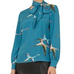 Ted Baker blouse with neck tie.
